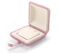 yanjin Scatola Regalo di Gioielli in Velluto Premium da Imballaggio Funzione A Doppio Strato Combo Collana E Orecchini,Rosa,Ring Box