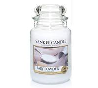 Yankee Candle 1038414E Candele Votive Baby Powder, Cera, Bianco, 49 g