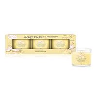 YANKEE CANDLE 1686387E, set di candele profumate in confezione regalo / Candele votive con fragranza Vanilla Cupcake / Miscela di cera di soia / 3 pezzi