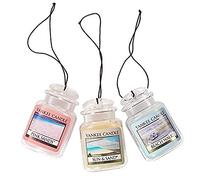 yankee candle Beach Walk + Pink Sands + Sun & Sand Scent Car Jar Ultimate Deodorante (Confezione da 3)