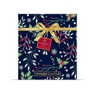Yankee Candle Calendario dell'Avvento 2021 Libro 12 lumini + 12 candele votive + 1 portacandele votivo