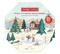 Yankee Candle Calendario dell'Avvento 2025 "24 days of fragrance", corona dell'Avvento, contenuto: 24 lumini e 1 portacandela