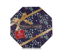 Yankee Candle Calendario Dell'Avvento A Ghirlanda, Set Regalo Candele Profumate, 24 Tea Light E 1 Portacandele In Vetro, Collezione Countdown To Christmas, 36.29 x 36.2 x 4.6 cm; 800 grammi