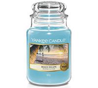 YANKEE CANDLE Candela, Cera, Trasparente Blu, Large Jar Candle