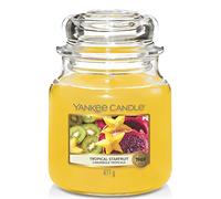 YANKEE CANDLE Candela, Frutta Stella Tropicale, Classic Medium Jar, 411 unità