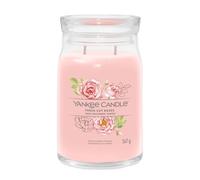 Yankee Candle Signature Candela Profumata, Rose Appena Colte in Giara Grande, Candele di Miscela di Cera di Soia Lunga Durata, Regalo per le Donne