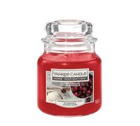 YANKEE CANDLE Candela profumata alla vaniglia e ciliegia in ogni combustione, 104 g