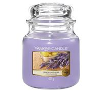 Yankee Candle Candela profumata | Candela giara media Lavanda al limone | Candele a lunga combustione: fino a 75 ore | Candele Profumate - il regalo perfetto per le donne
