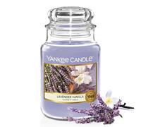 Yankee Candle Candela profumata | Candela in giara grande della Lavanda Vaniglia | Candele a lunga combustione: fino a 150 ore | Regali perfetti per le donne