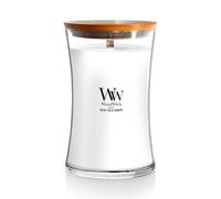Woodwick Linen candela profumata con stoppino in legno 609.5 g