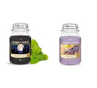 YANKEE CANDLE Candela profumata | Giara grande Lavanda al limone | Candele a lunga combustione | Notte di Mezza Estate