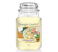Yankee Candle Candela profumata in giara grande | Biscotto di Natale | Durata Fi