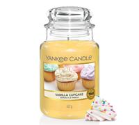 Yankee Candle Candela profumata in giara grande Cupcake alla vaniglia Durata