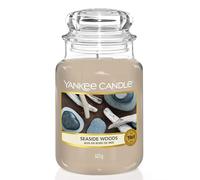 Yankee Candle Candela profumata in giara grande | Legno in riva al mare | Durata Fino a 150 Ore | Regali perfetti per la festa della mamma per le donne