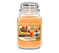 Yankee Candle Candela profumata in giara grande | Pesca Gustosa | Durata Fino a 150 Ore