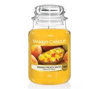 Yankee Candle Candela profumata in giara grande | Salsa di mango alla pesca | Du