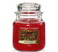 Yankee Candle Candela Profumata In Giara Media, Durata Fino A 75 Ore, Rosso, 10.7x 10.7 x 12.7 cm, 412.77 grammi