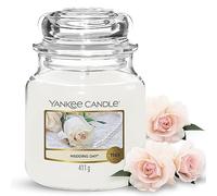 Yankee Candle Candela profumata in giara media | Giorno del matrimonio | Durata Fino a 75 Ore