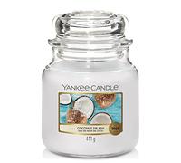 Yankee Candle Candela profumata in giara media | Latte di cocco | Durata Fino a 75 Ore