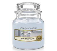 Yankee Candle Candela profumata in giara piccola, Un posto calmo e tranquillo, Durata Fino a 30 Ore