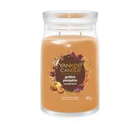 Yankee Candle - Signature Jar Candles Golden Pumpkin 567g - LARGE - Candele profumate
