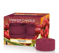 YANKEE CANDLE Candeline Profumate Tea Light, Amarena, 12 Pezzi