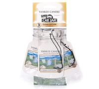 Yankee Candle Car Jar Profumatore per auto Clean Cotton Confezione da 3