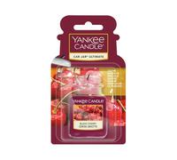 Yankee Candle Car Jar Ultimate Black Cherry Profumatore Auto Fragranza Ciliegia Deodorante per Auto a Lunga Durata, 30g