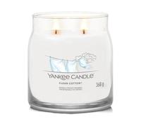 Yankee Candle Clean Cotton - Candela Profumata Signature Media, 368g