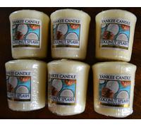 Yankee Candle COCONUT SPLASH, VOTIVS, confezione 6 pezzi rari