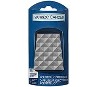 Yankee Candle Diffusore ScentPlug, base per deodorante per ambienti, decorativo, argento sfaccettato, con spina a 3 poli