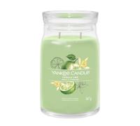 Yankee Candle Signature Candela Profumata, Vaniglia E Lime in Giara Grande, Candele di Miscela di Cera di Soia Lunga Durata, Regalo per le Donne