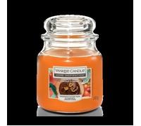 Yankee Candle Home Inspiration Candela di vetro arancione cioccolato 340 g