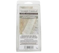 YANKEE CANDLE Home Inspiration - Cera da sciogliere, 75 g, colore: bianco lino e pizzo