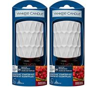 Yankee Candle Kit iniziale Scent Plug | Ciliegia nera | Include base plug-in e ricarica | Fragranza per la casa senza fiamma (Confezione da 2)