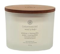 Peace & Tranquility (Cashmere Jasmine) Candele In Vetro 3 Stoppini 312 gr Chesapeake Bay Candle
