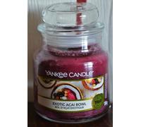 Yankee Candle PICCOLO BARATTOLO, CIOTOLA DI ACAI ESOTICA, 104 g, raro