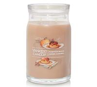 Yankee Candle Pumpkin Maple Creme Caramel - Candela grande con 2 stoppini
