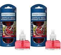 Yankee Candle ricariche fragranza ScentPlug | Olio per profumatore d'ambiente elettrico Red Raspberry | Durata della fragranza: fino a 60 giorni | 2 pezzi (Confezione da 2)