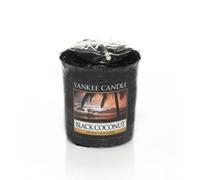 Yankee Candle Samplers Candele Votive Black Coconut, Cera, Nero, 4.5x4.5x5.3 cm