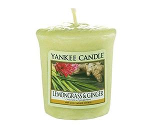 Yankee candle Samplers Candele Votive Lemongrass & Ginger, Cera, Verde, 4.6 x 4.5 x 5 cm
