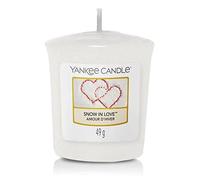 Yankee candle Samplers Candele Votive Snow in Love, Cera, Bianco, 4.6x4.5x5.5 cm, 49 unità