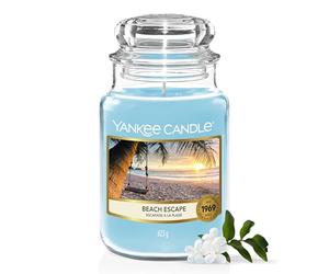 Yankee Candle Scented Candle | Candela in giara grande della Fuga al Mare | Candele a lunga combustione: fino a 150 ore | Regali perfetti per le donne