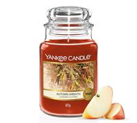 Yankee Candle Scented Candle | Candela in giara grande della Ghirlanda Autunnale | Candele a lunga combustione: fino a 150 ore | Regali perfetti per le donne