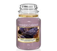 Yankee Candle Scented Candle | Candela in giara grande della Lavanda Essiccata e Quercia | Candele a lunga combustione: fino a 150 ore | Regali perfetti per le donne