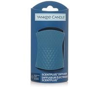 YANKEE CANDLE ScentPlug diffusore| Base del profumatore d'ambiente Elettrico | Blu con Decorazioni Curve | Spina UE a Due Poli
