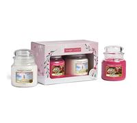 YANKEE CANDLE Box Candele Profumate Snow Globe Wonderland + Peppermint Pinwheels