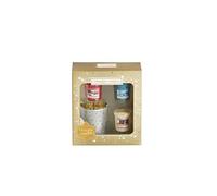 Yankee Candle Set Regalo Con 3 Candele Votive Profumate e Portacandela