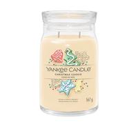 Yankee Candle Signature candela profumata, Biscotto di Natale in giara grande, Candele di miscela di cera di soia lunga durata