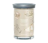 Yankee Candle Signature candela profumata, Cashmere Avvolgente in tumbler grande, Candele di miscela di cera di soia lunga durata